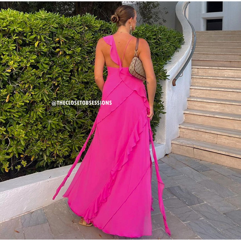 RARE!!! MANGO BLOGGER FAVE!!! Asymmetric Maxi Dress NWT - Picture 13 of 16